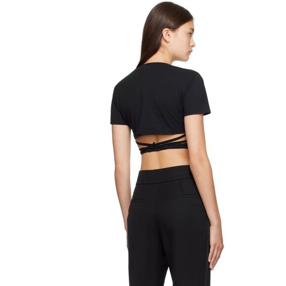 JACQUEMUS Black Le Papier 'Le T-Shirt Baci' T-Shirt Size small - Picture 4 of 5